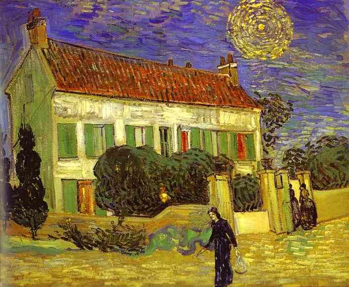 Vincent van Gogh The White House at Night La maison blanche au nuit